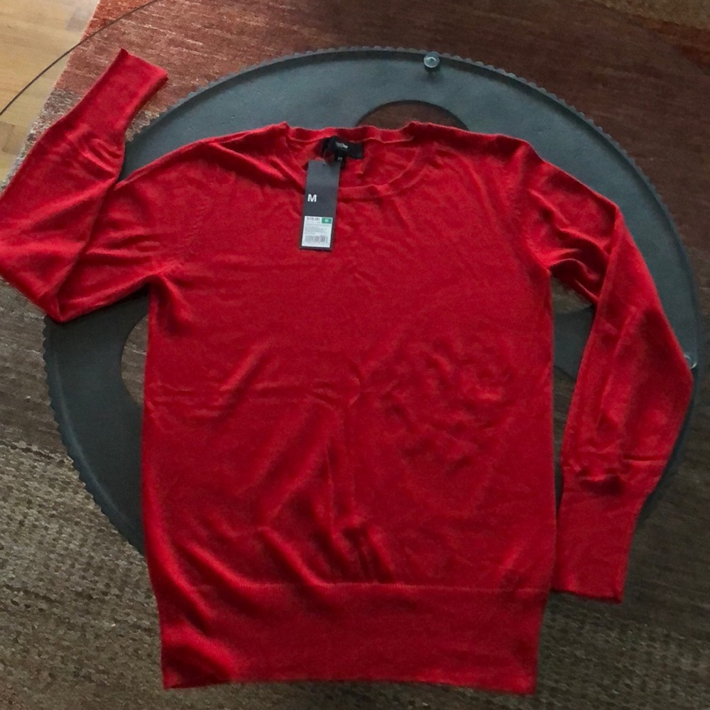 Red Crew Neck Sweater